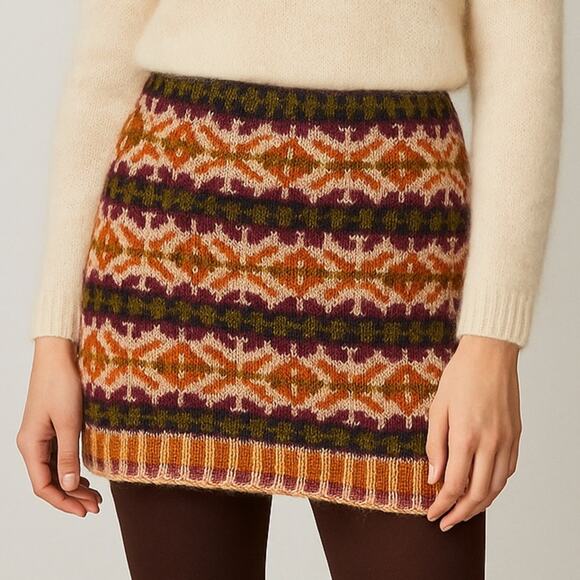 Jack & Mary Designs Bun Warmer Skirt | Memory Mittens Line | Wool Fair Isle | M - Picture 1 of 7